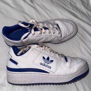 Adidas White and Navy Sneakers
